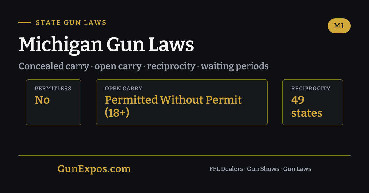 Michigan Gun Laws 2026 — Complete Guide | GunExpos